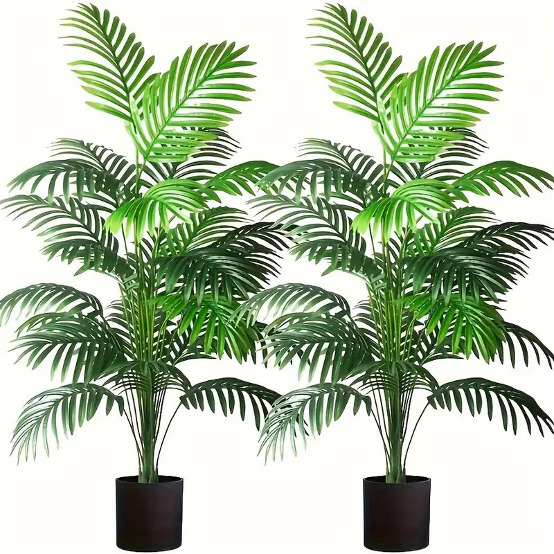 Monstera Adansonii - 24 hojas de plantas artificiales de