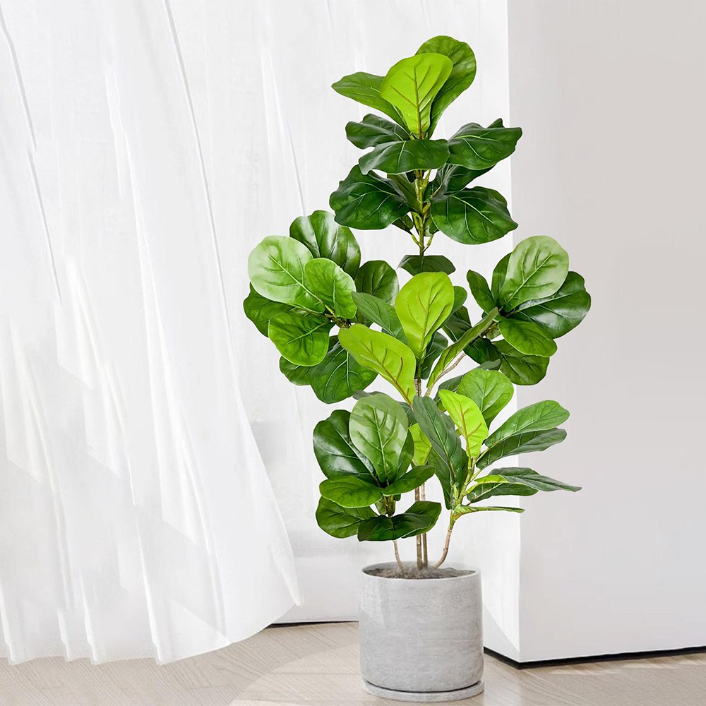 Plantas Artificiales de Ficus  - Ficus Lyrata Tree reseña y precio