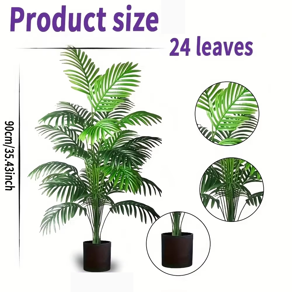 24 hojas de plantas artificial - Monstera Adansonii reseña y precio