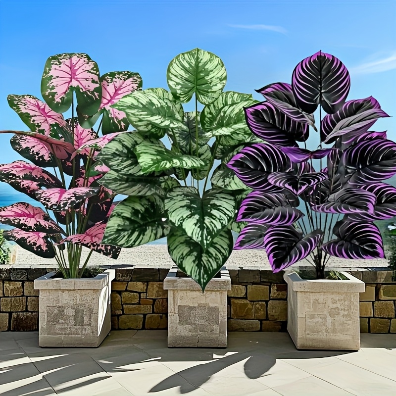 Juego de plantas verdes artifi - Monstera Adansonii reseña y precio