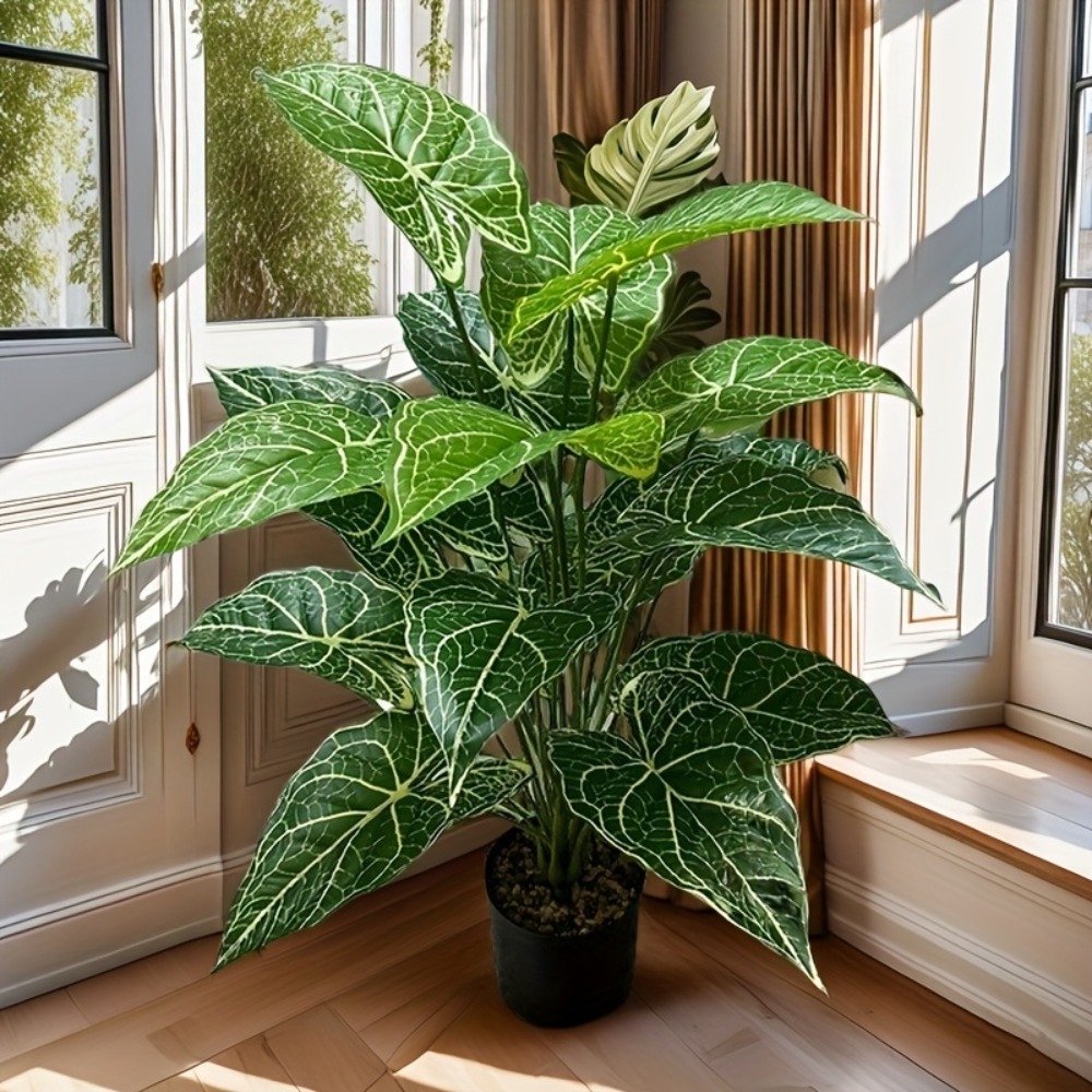 1 unidad de 24 hojas artificia - Monstera Adansonii reseña y precio