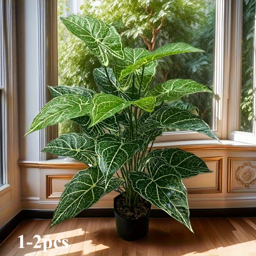 1 unidad de 24 hojas artificia - Monstera Adansonii reseña y precio